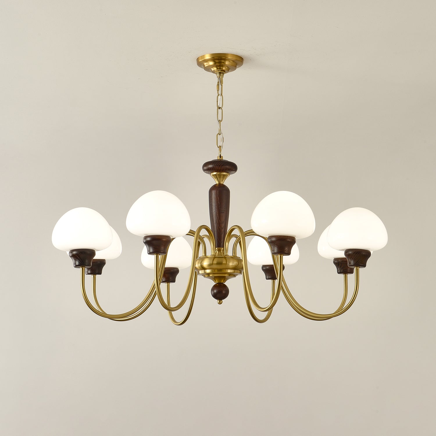 Lustre em formato de cogumelo