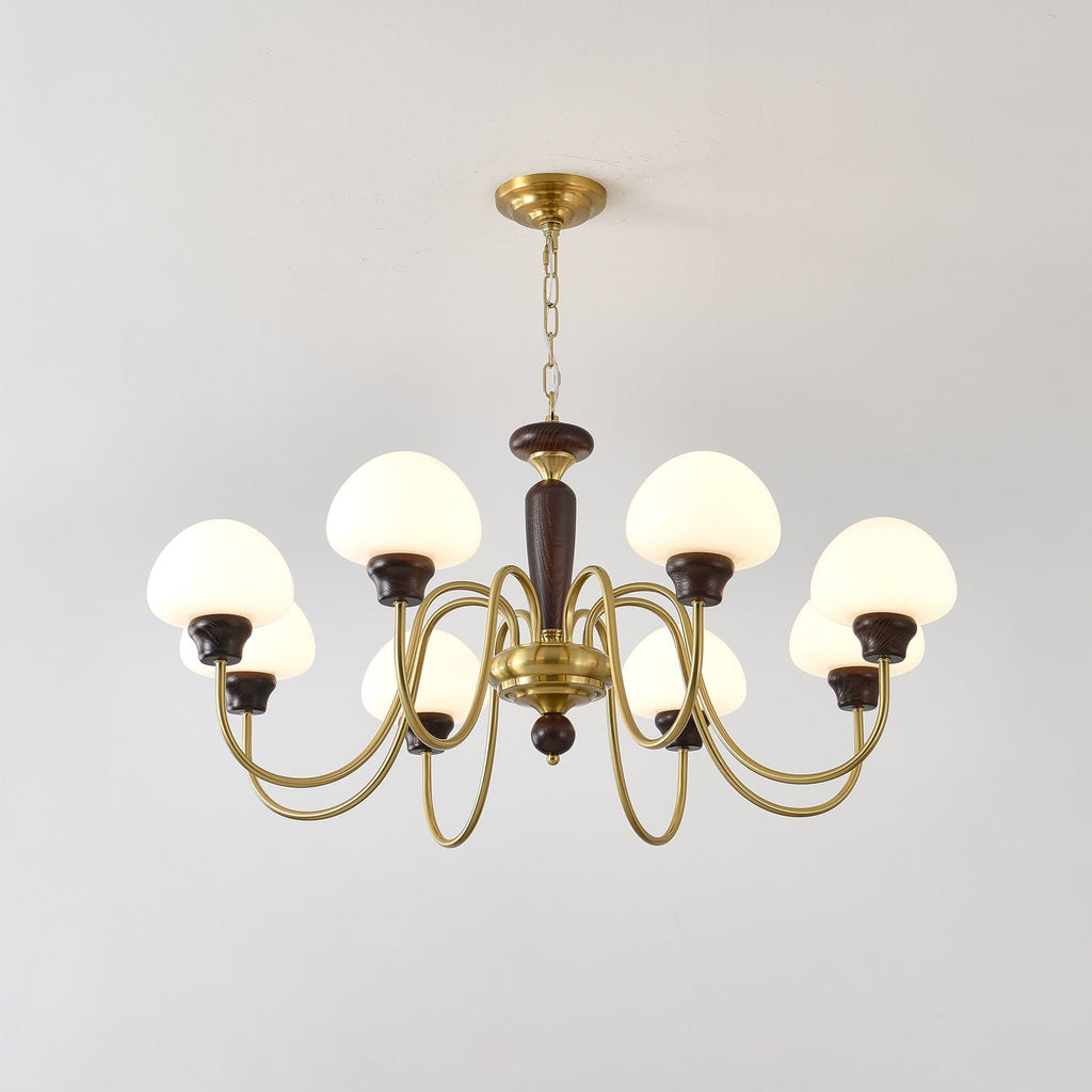 Lustre em formato de cogumelo