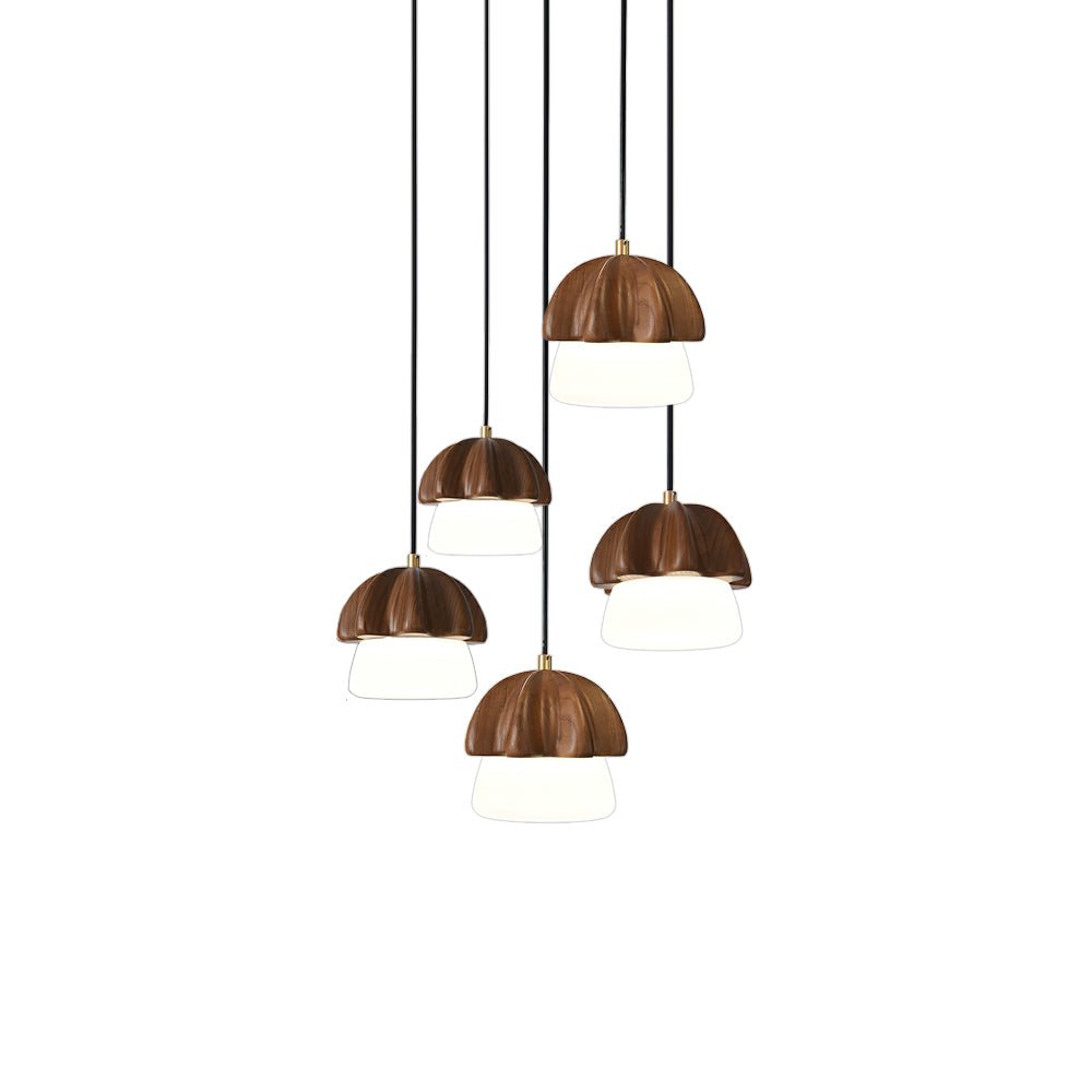 Lustre em formato de cogumelo