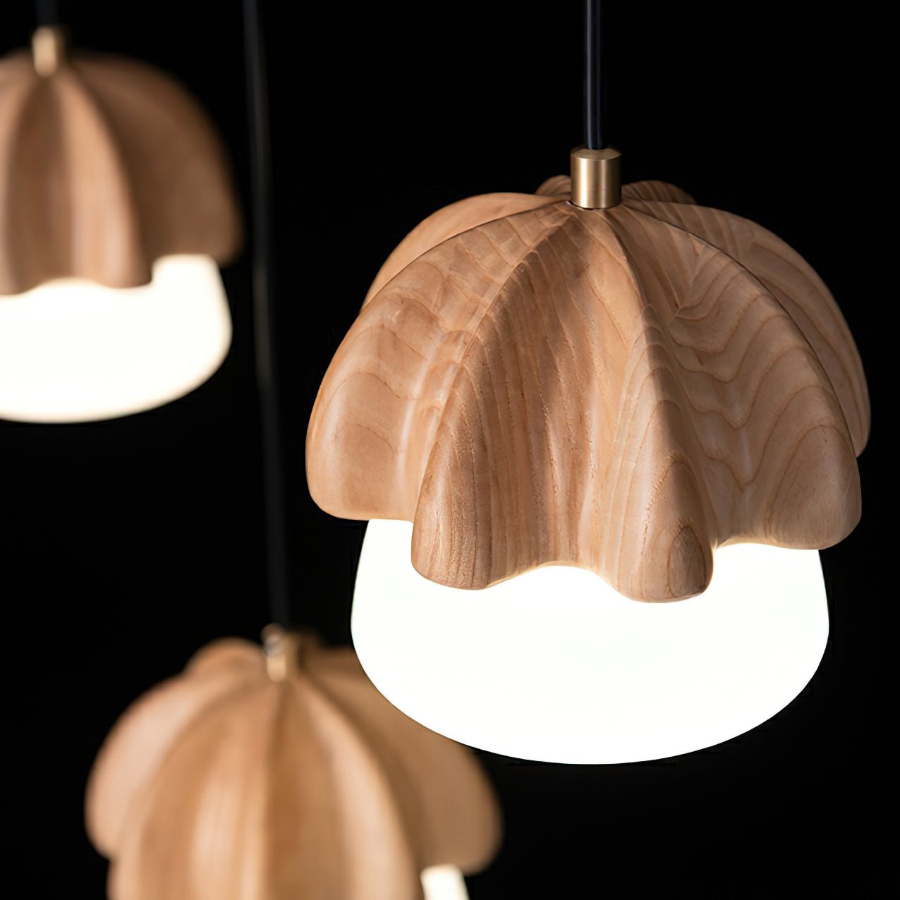 Lustre em formato de cogumelo