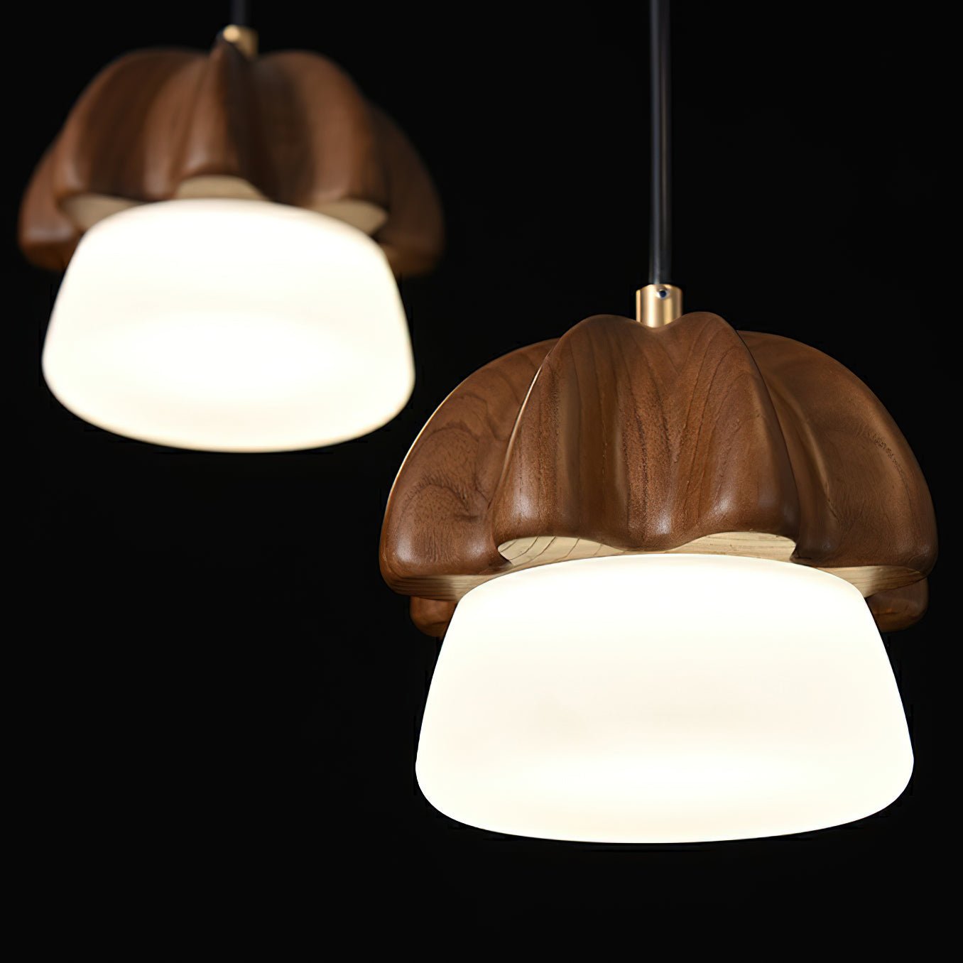 Lustre em formato de cogumelo