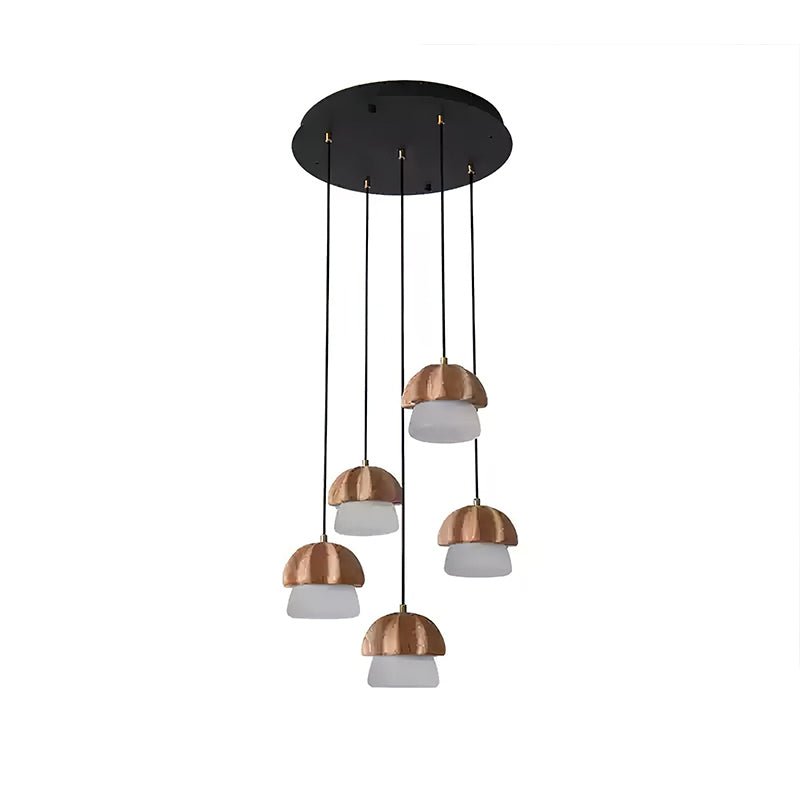 Lustre em formato de cogumelo