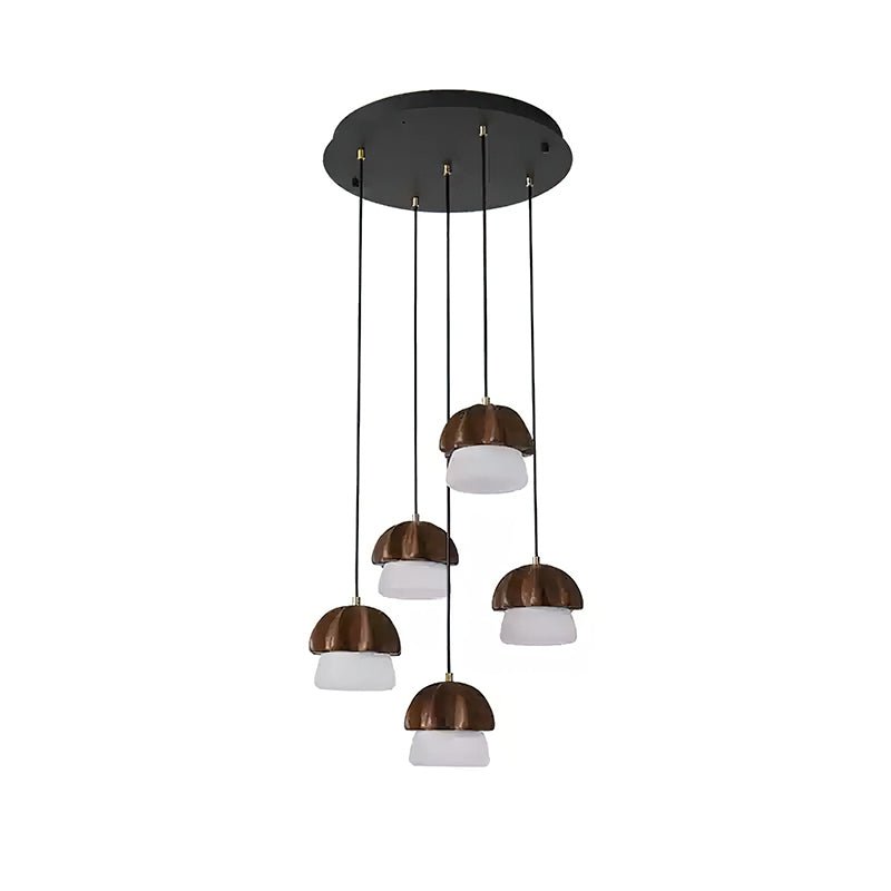 Lustre em formato de cogumelo