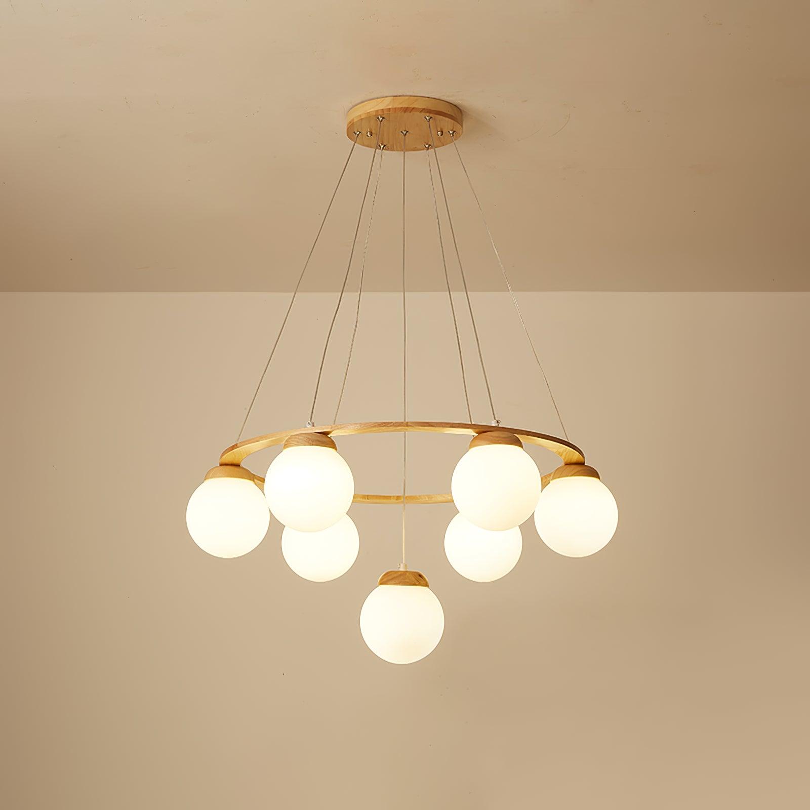Lustre de madeira Miira 