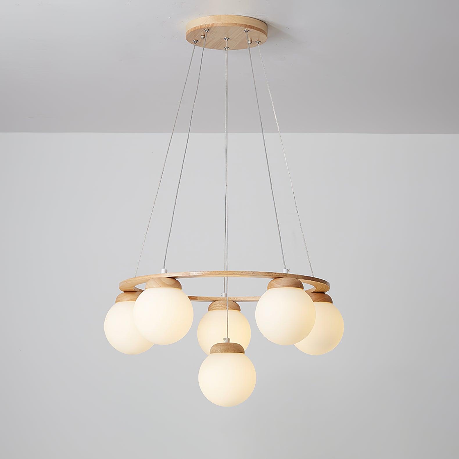 Lustre de madeira Miira 