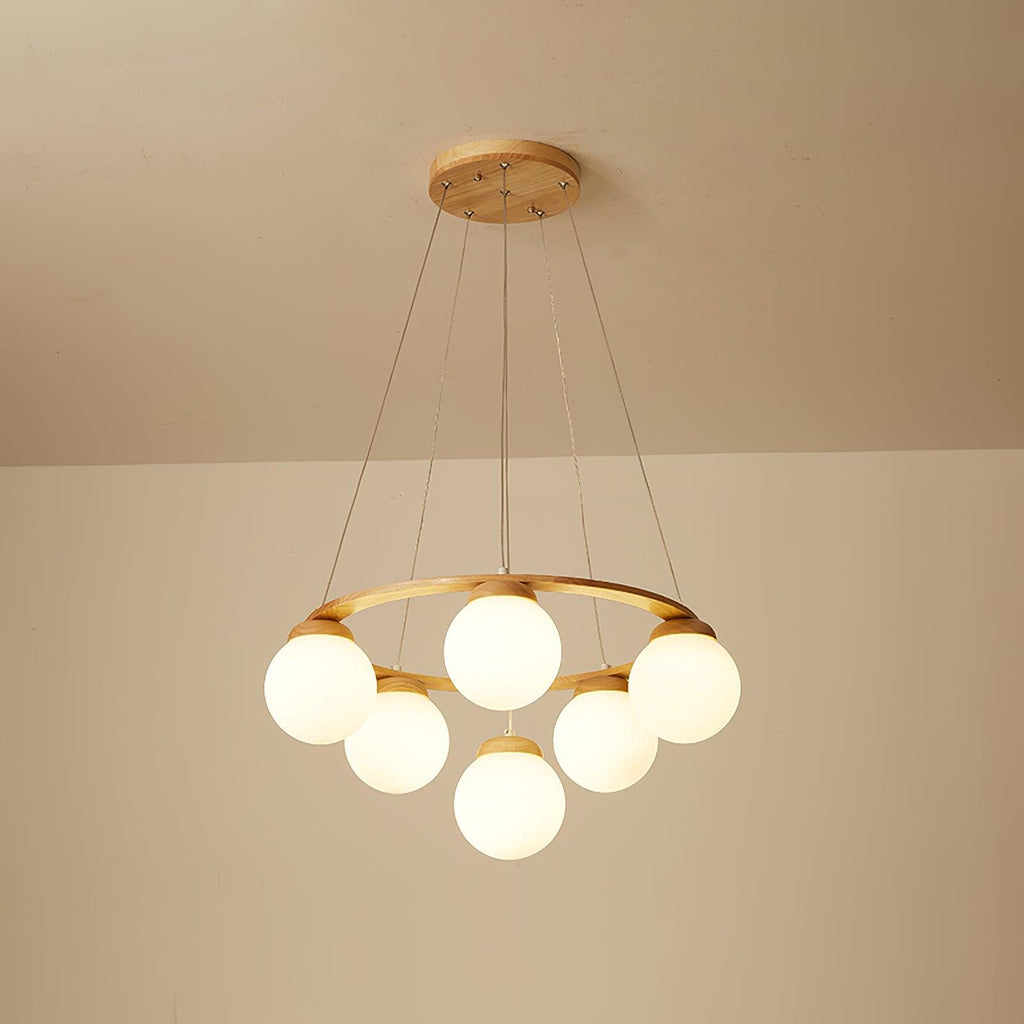Lustre de madeira Miira 