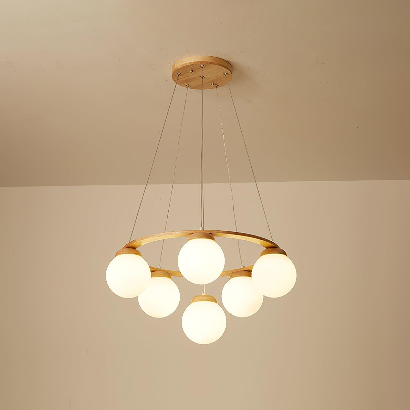 Nuura Miira Wood Chandelier