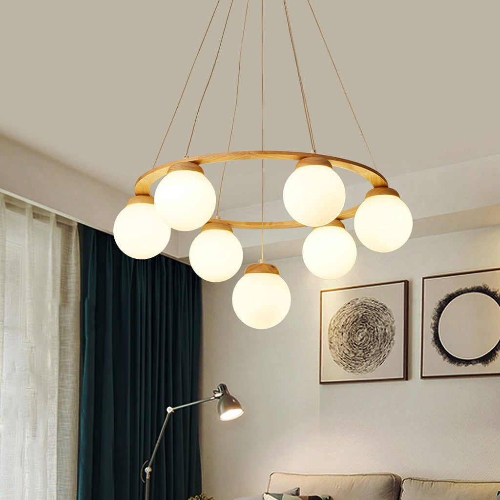 Lustre de madeira Miira 