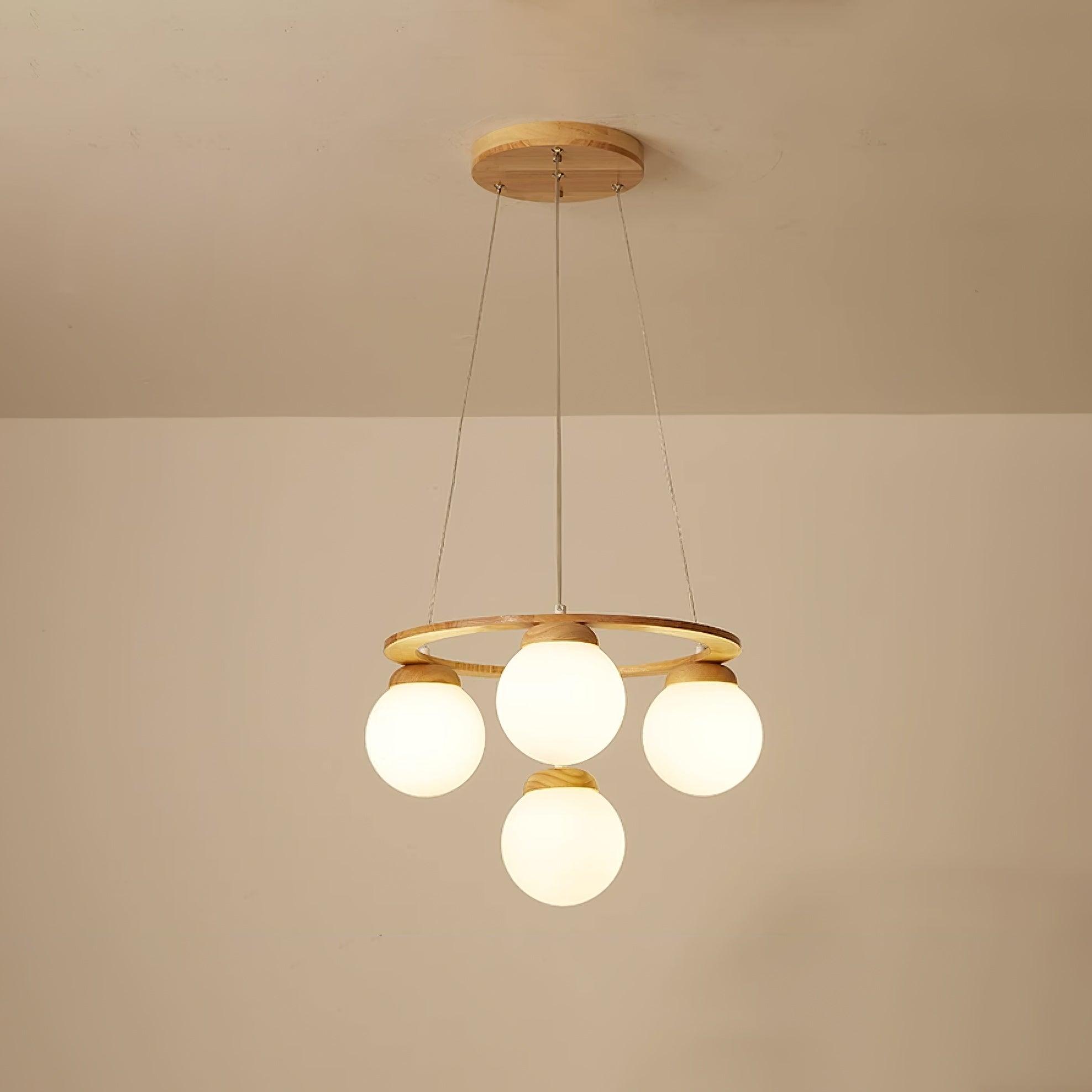 Nuura Miira Wood Chandelier