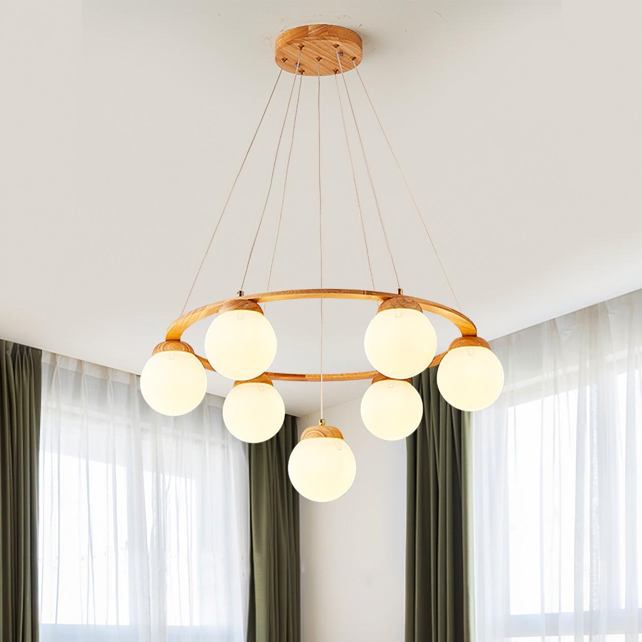 Lustre de madeira Miira 