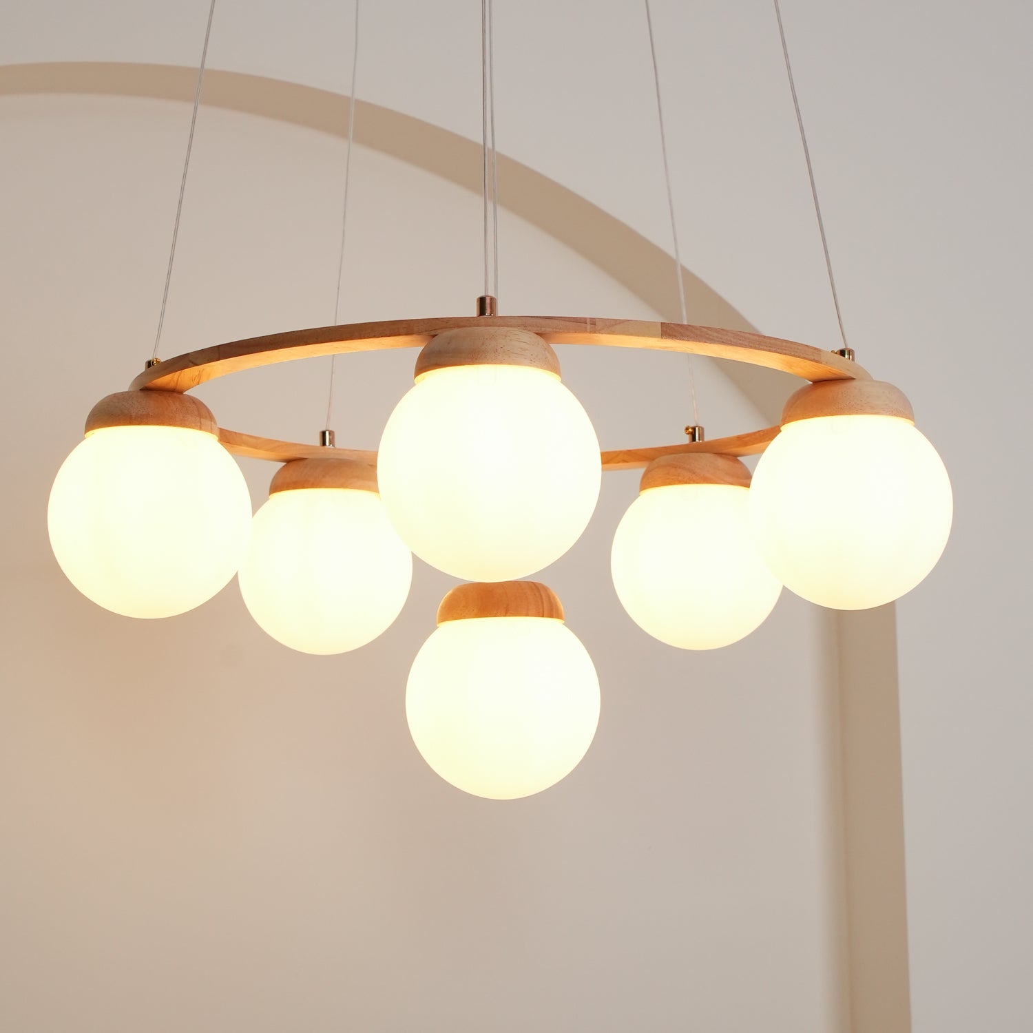 Lustre de madeira Miira 