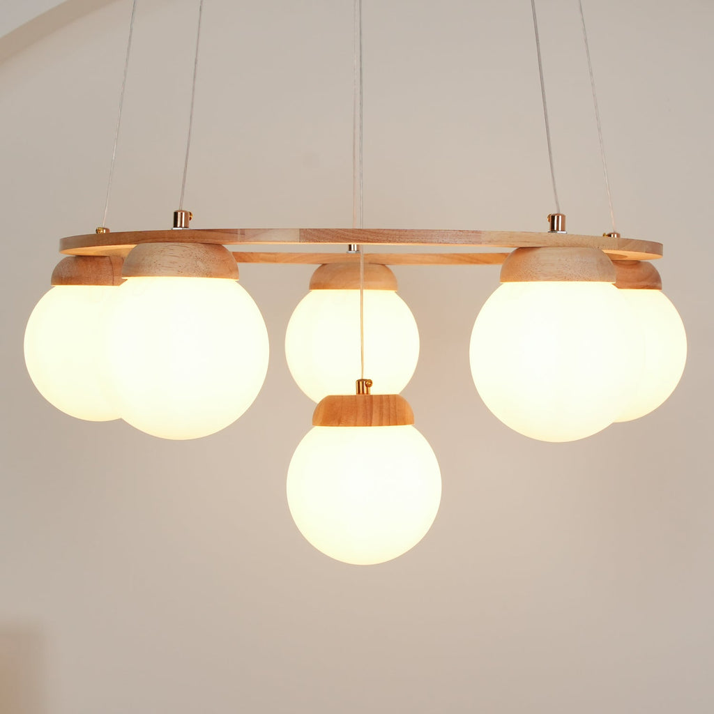 Lustre de madeira Miira 