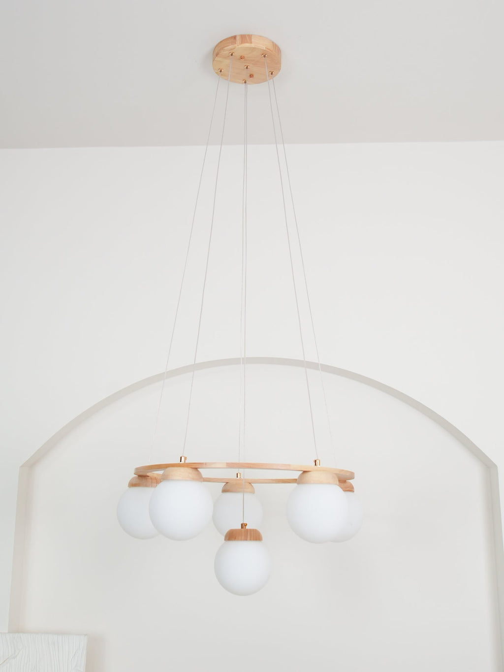 Lustre de madeira Miira 