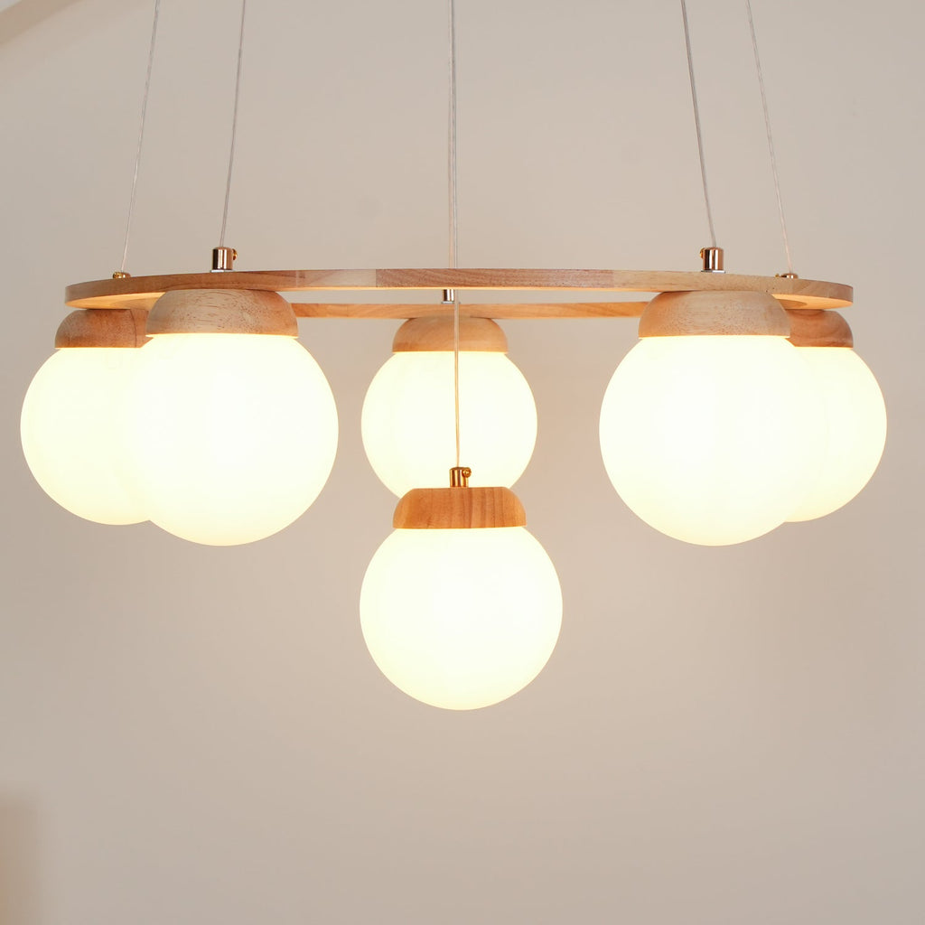 Lustre de madeira Miira 