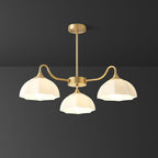 Octagonal Glass Bowl Chandelier