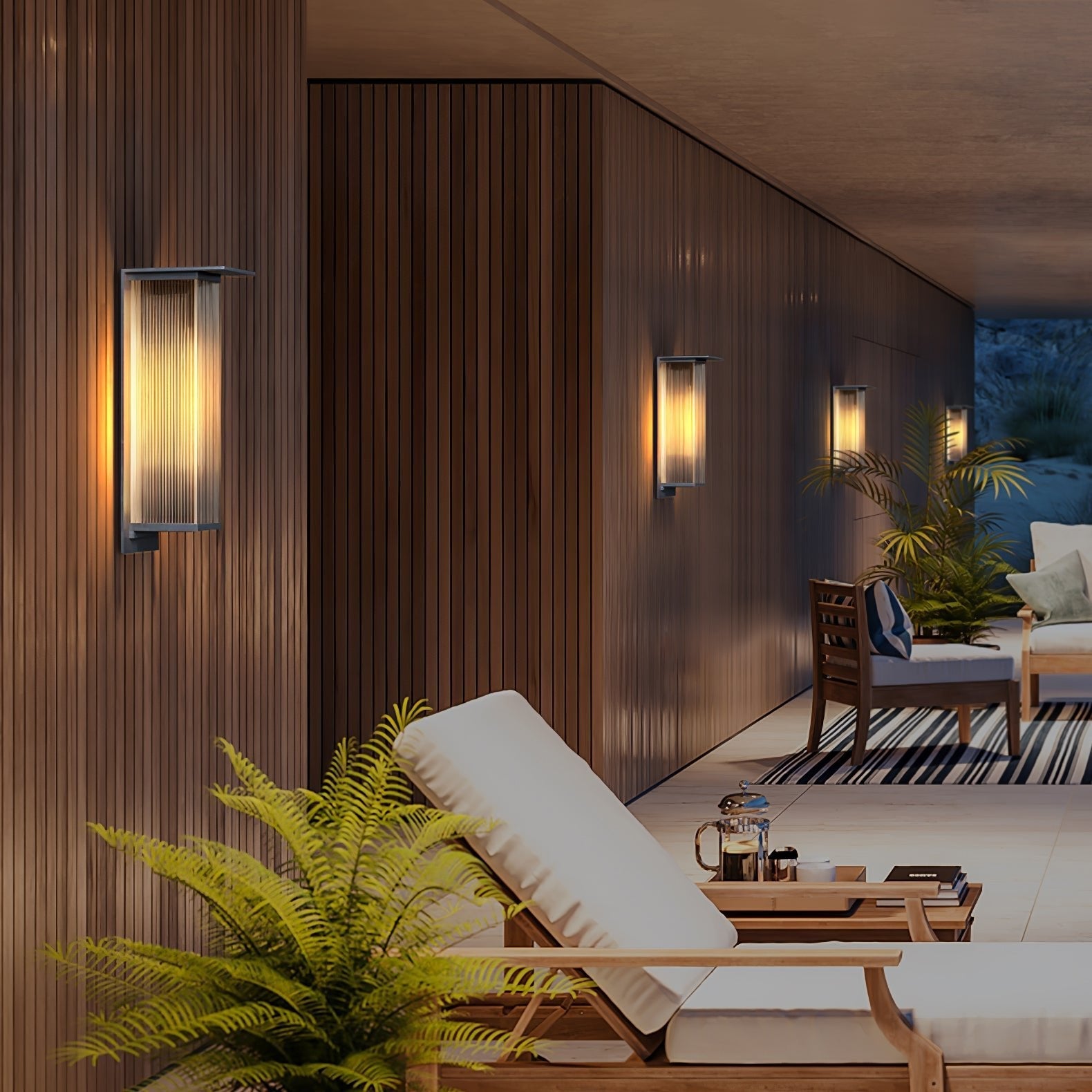 Oleron Box Outdoor Solar Wall Lamp