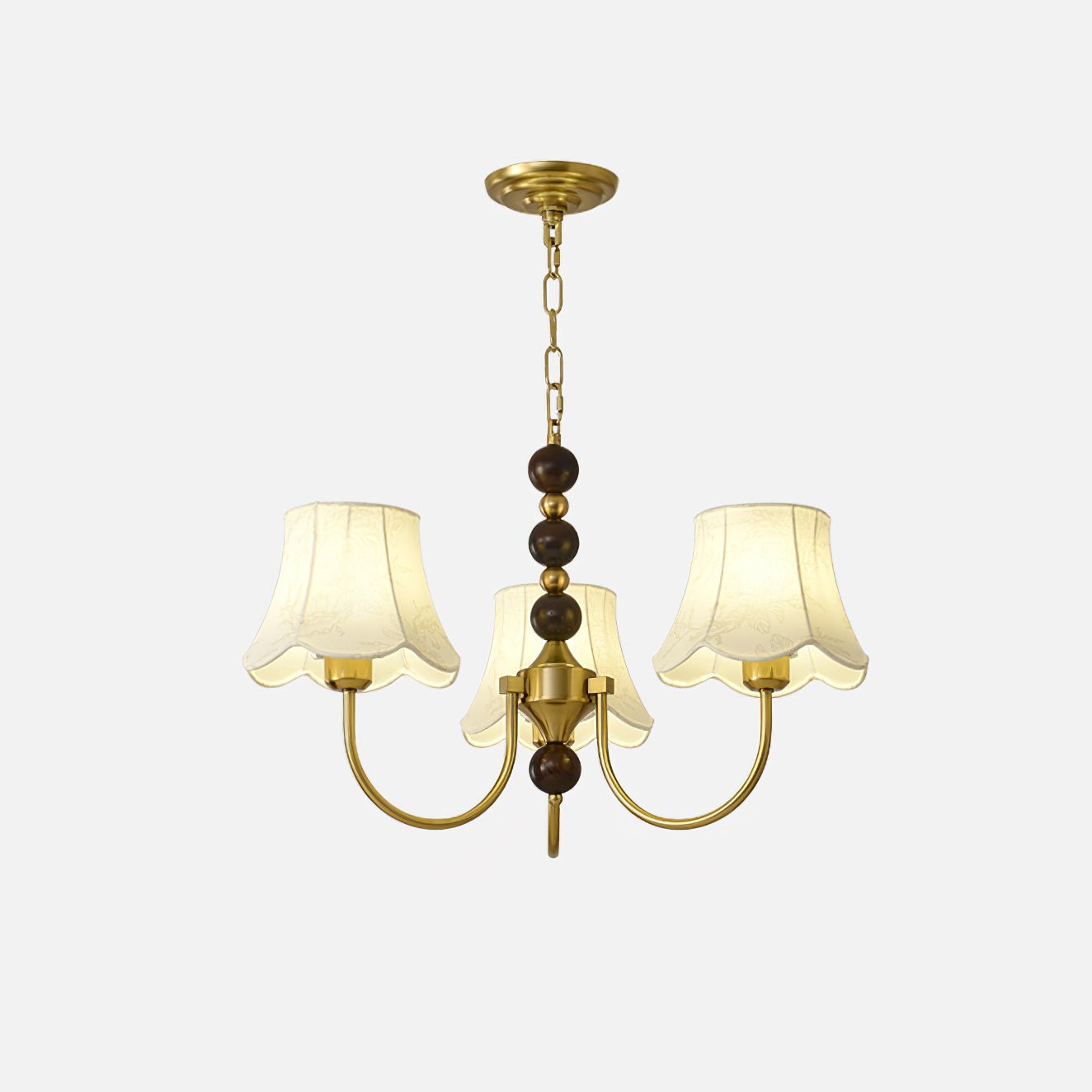 Lustre de tecido orquídea