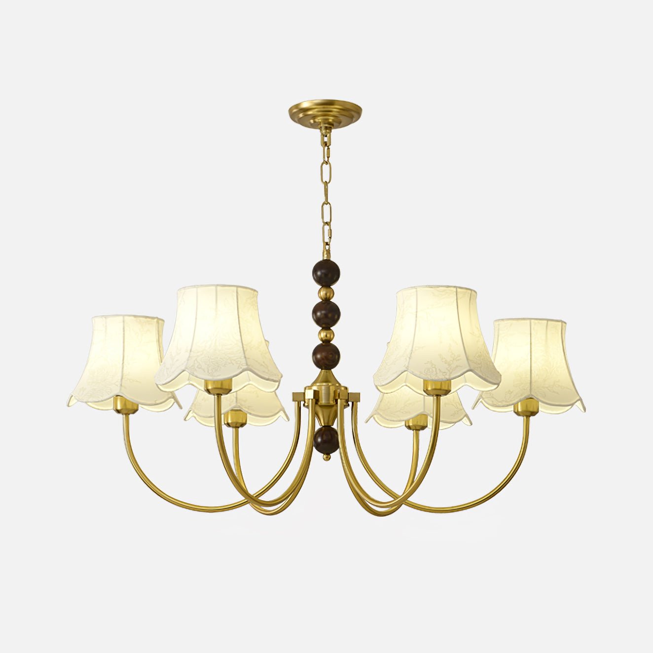 Lustre de tecido orquídea