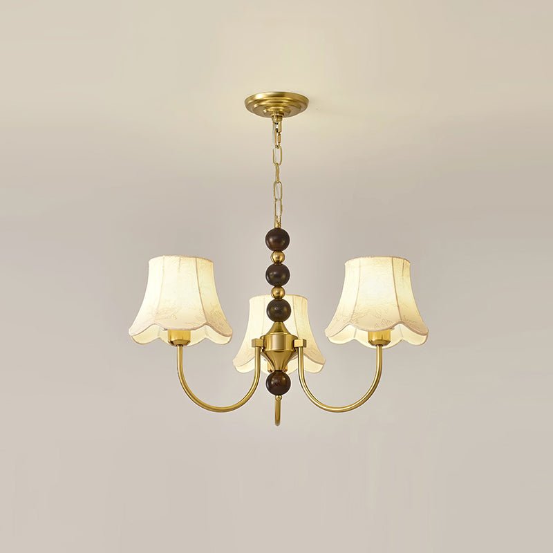 Lustre de tecido orquídea