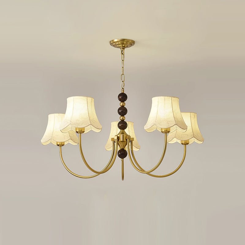 Lustre de tecido orquídea
