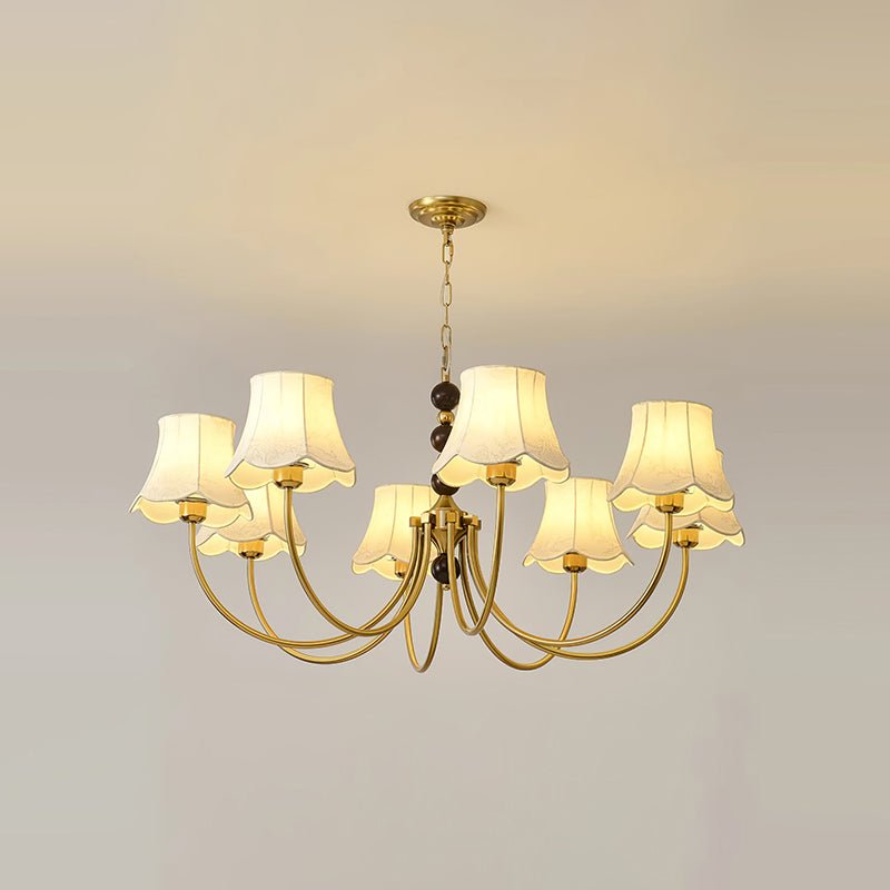 Lustre de tecido orquídea