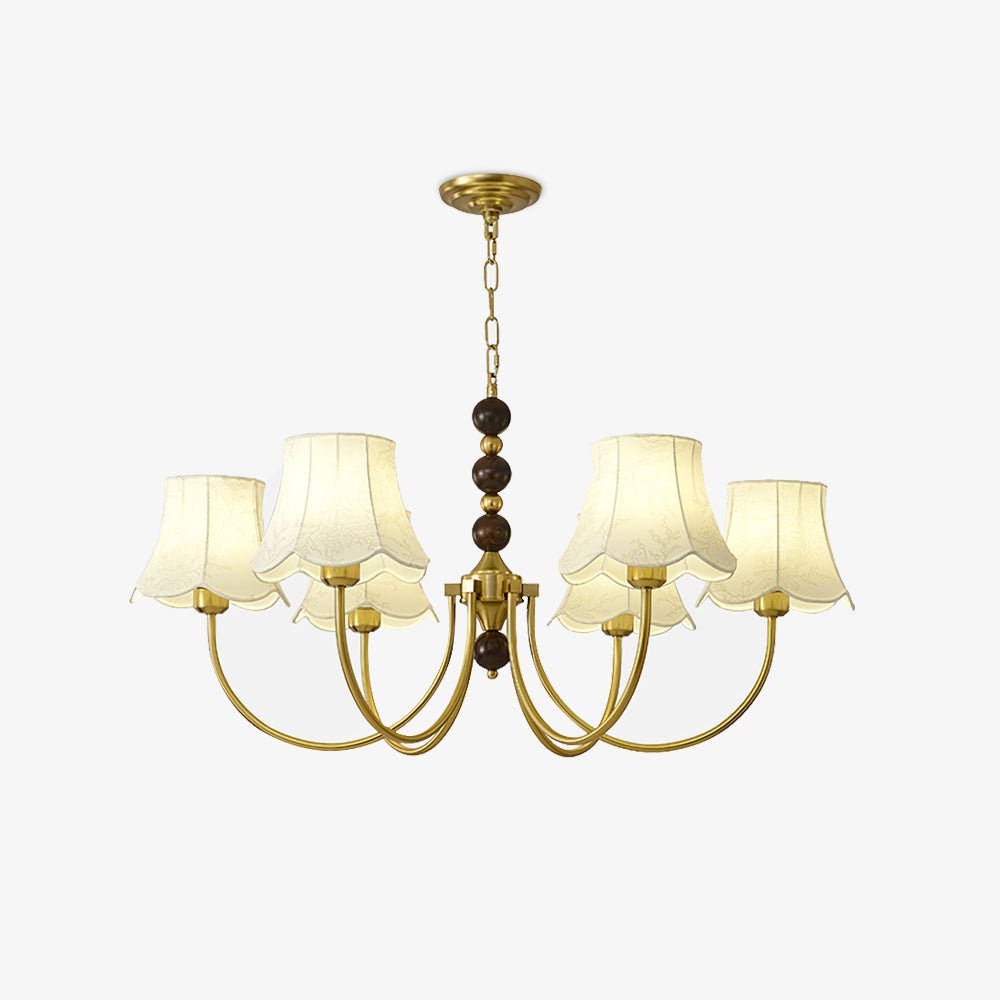 Lustre de tecido orquídea