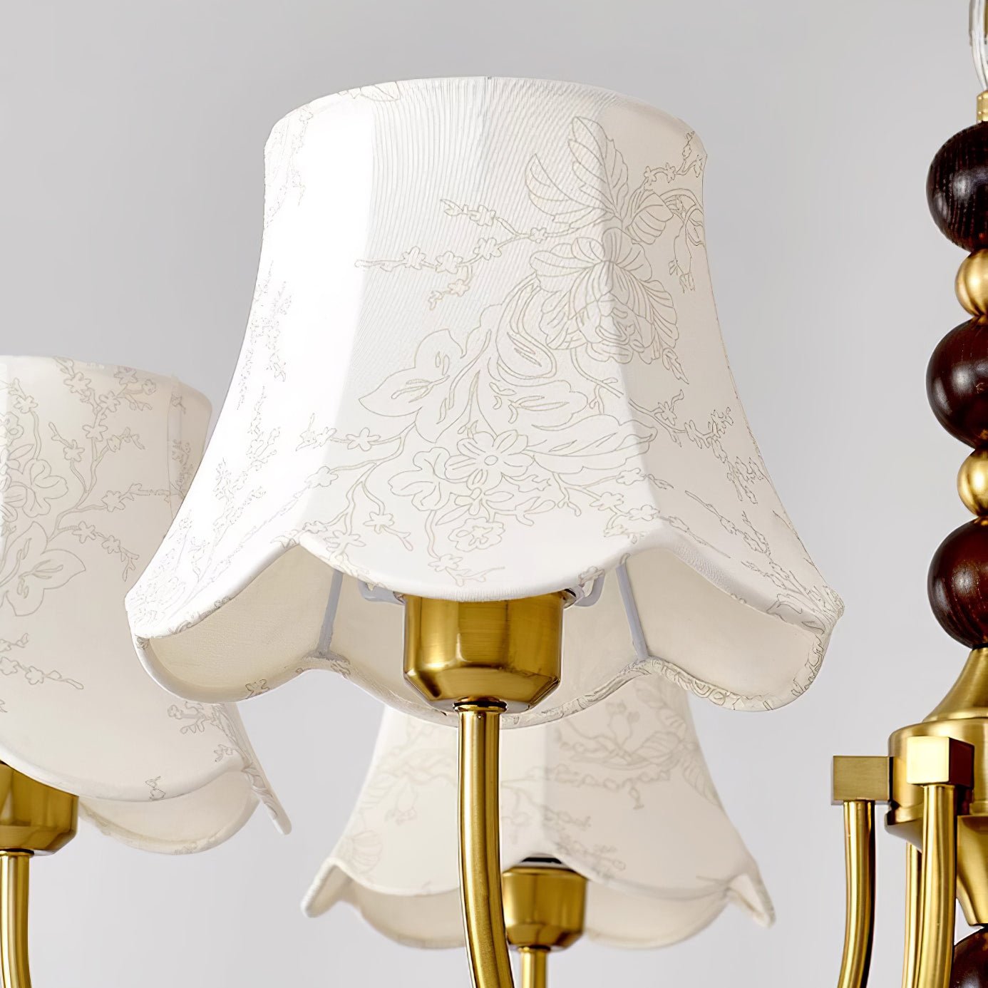 Lustre de tecido orquídea