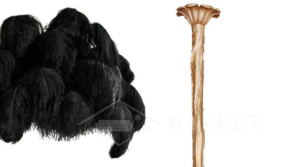 Ostrich Feather Chandelier