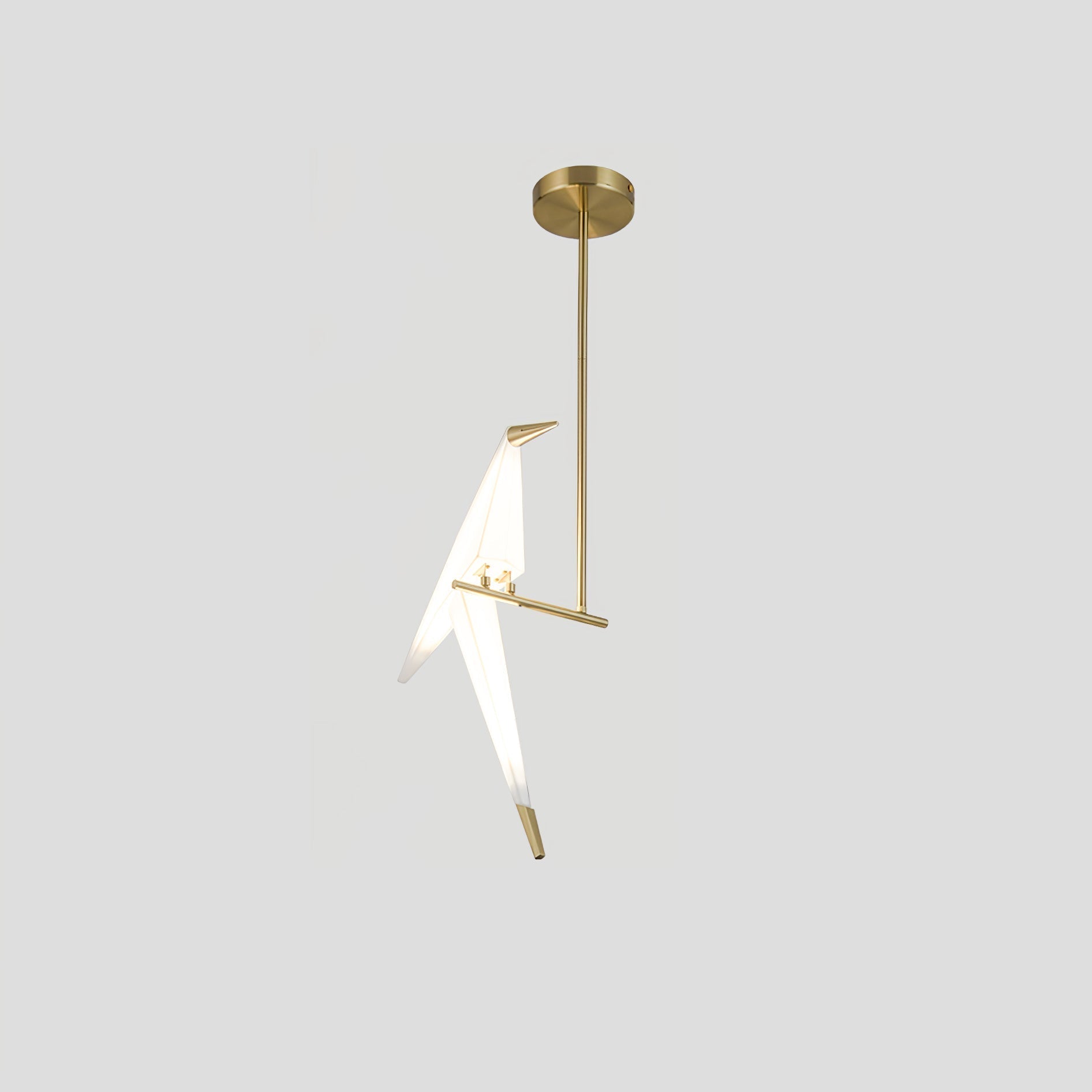 Paper Crane Bird LED Chandelier