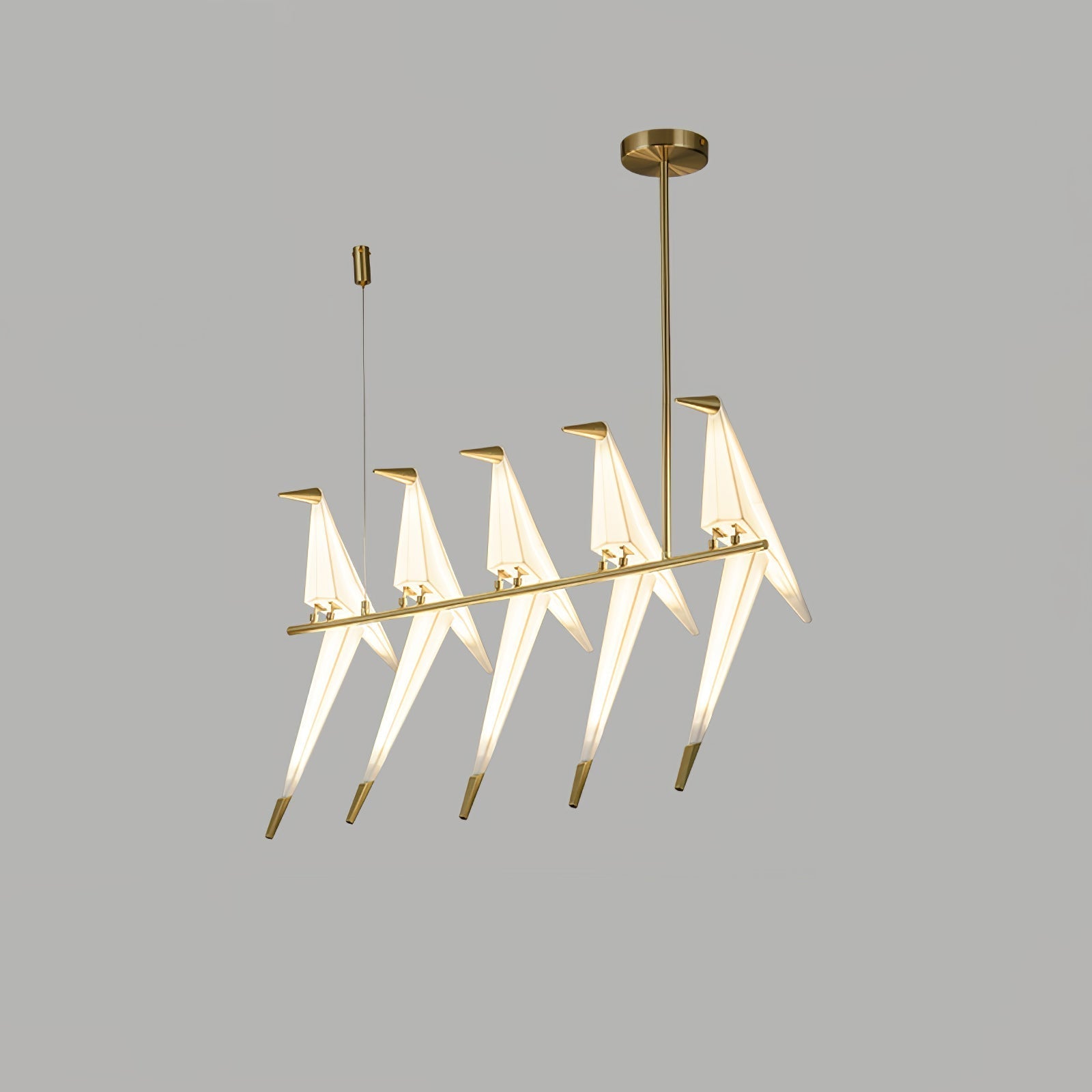 Paper Crane Bird LED Chandelier