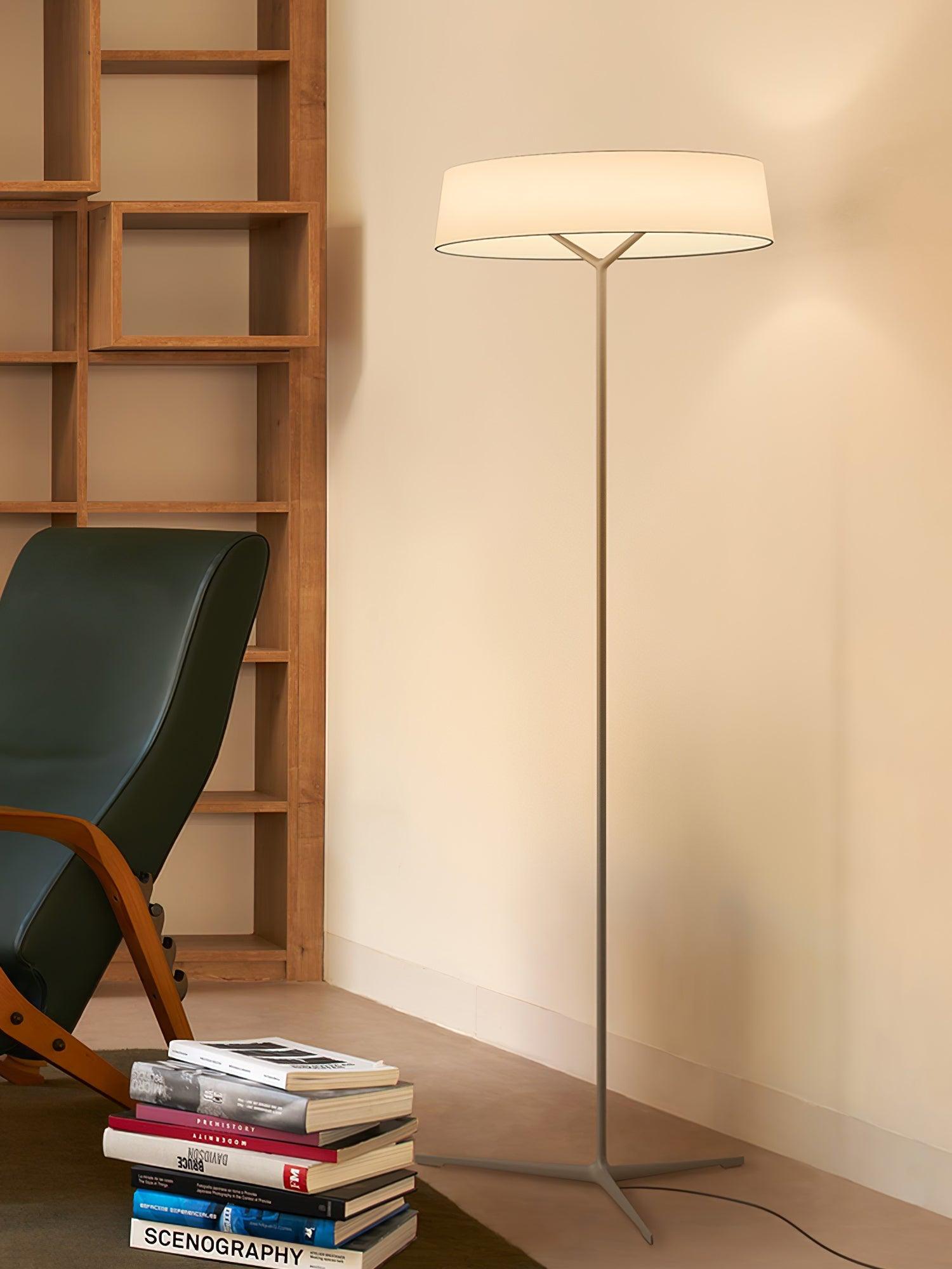 Paper Glow Circular Floor Lamp