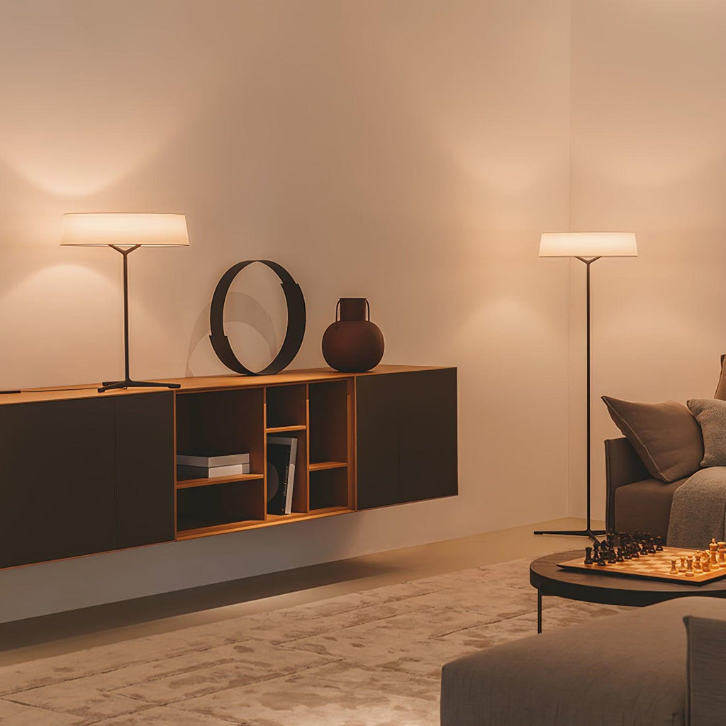 Paper Glow Circular Floor Lamp