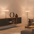 Paper Glow Circular Floor Lamp