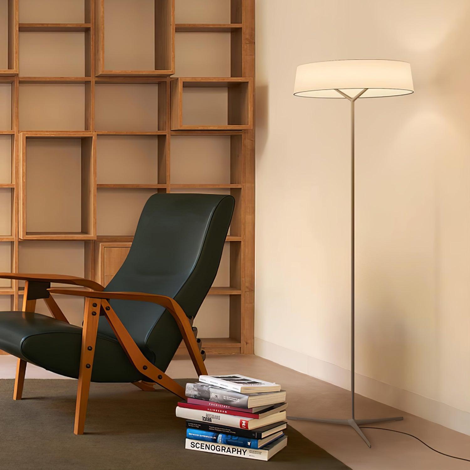 Paper Glow Circular Floor Lamp