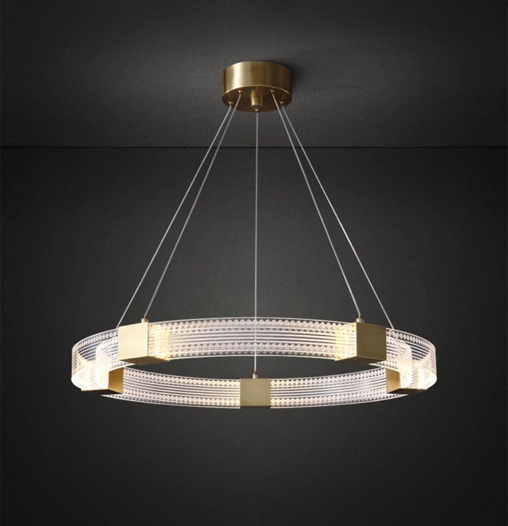 Lustre de LED de anel paralelo