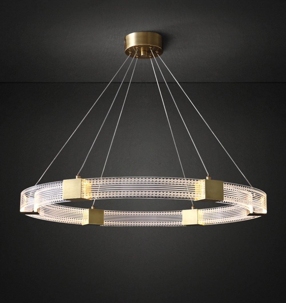 Lustre de LED de anel paralelo