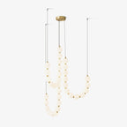 Glass Pearl Necklace Chandelier
