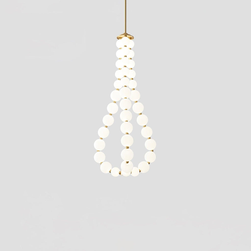 Glass Pearl Necklace Chandelier