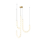 Glass Pearl Necklace Chandelier