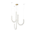 Glass Pearl Necklace Chandelier