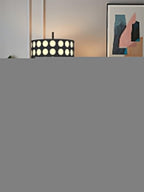 Polka Arc Fabric Floor Lamp