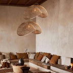 Rattan Wave Pendant Light