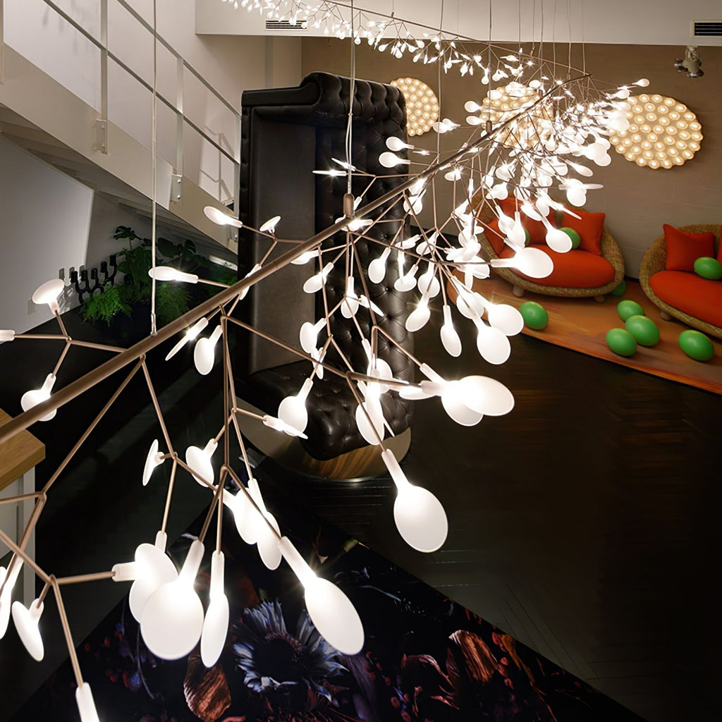 Lustre LED Firefly em ouro rosa 