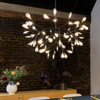 Lustre LED Firefly em ouro rosa 