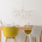 Lustre LED Firefly em ouro rosa 