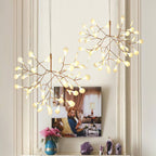 Lustre LED Firefly em ouro rosa 