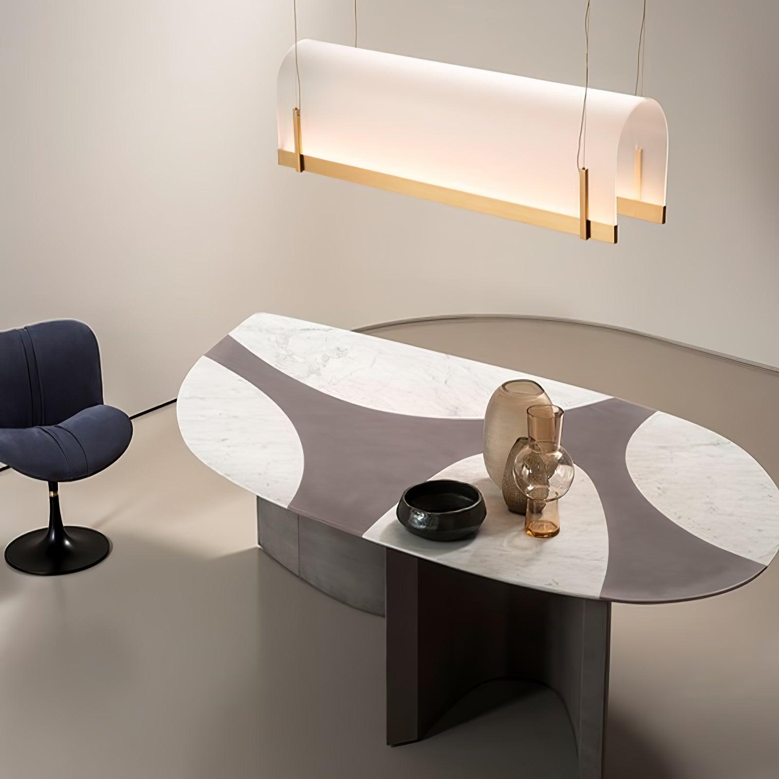 Lustre de arco redondo