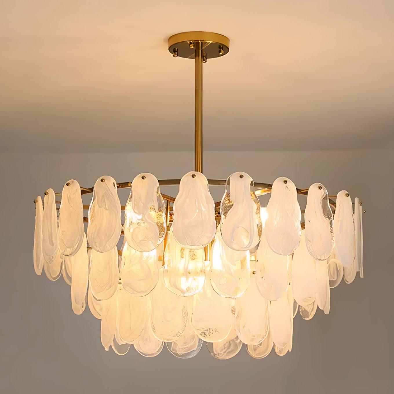 Round Cloud Glass Pendant Light
