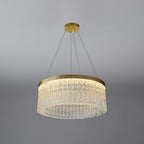 Round Halo Crystal Chandelier