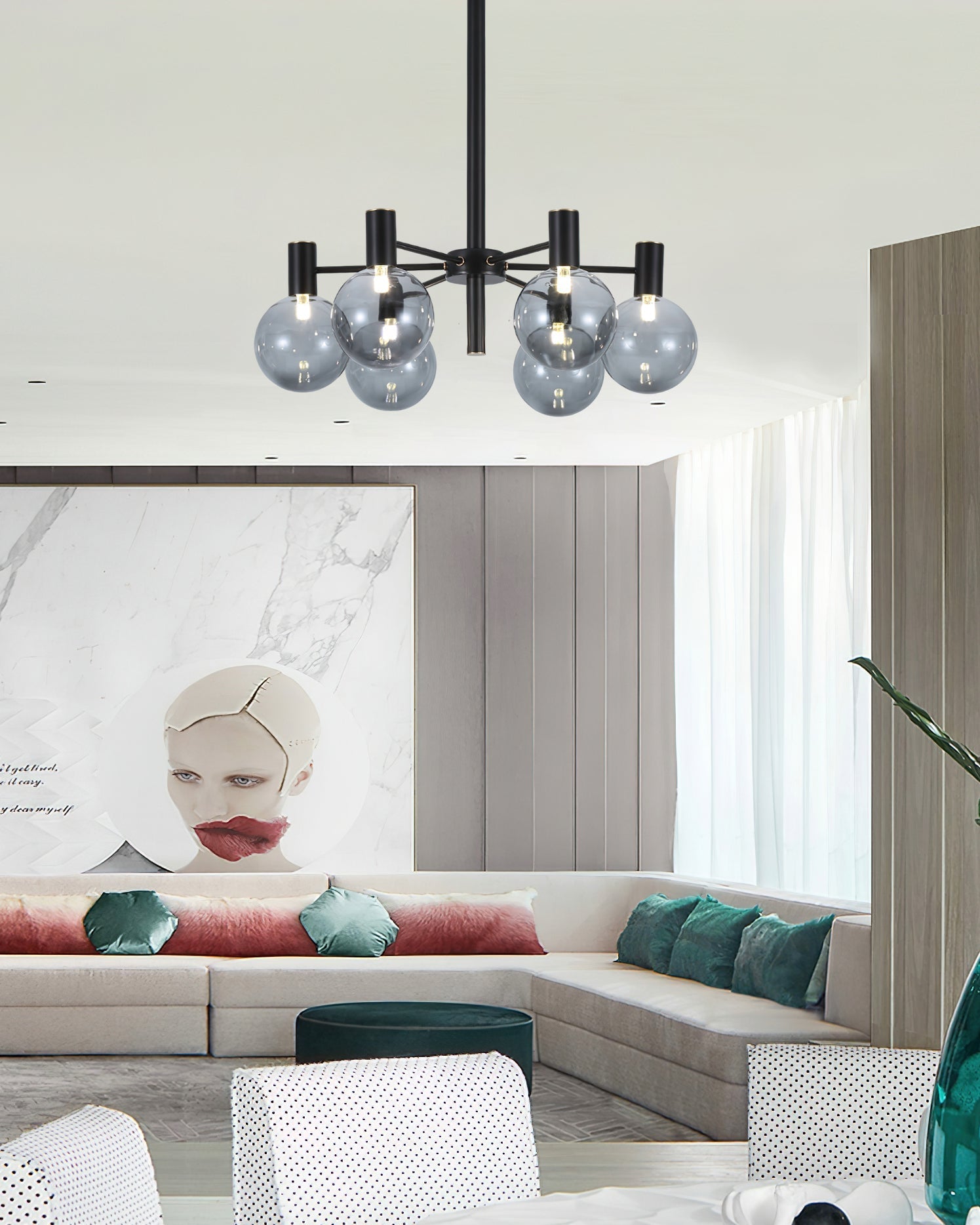 Lustre Selva Preto